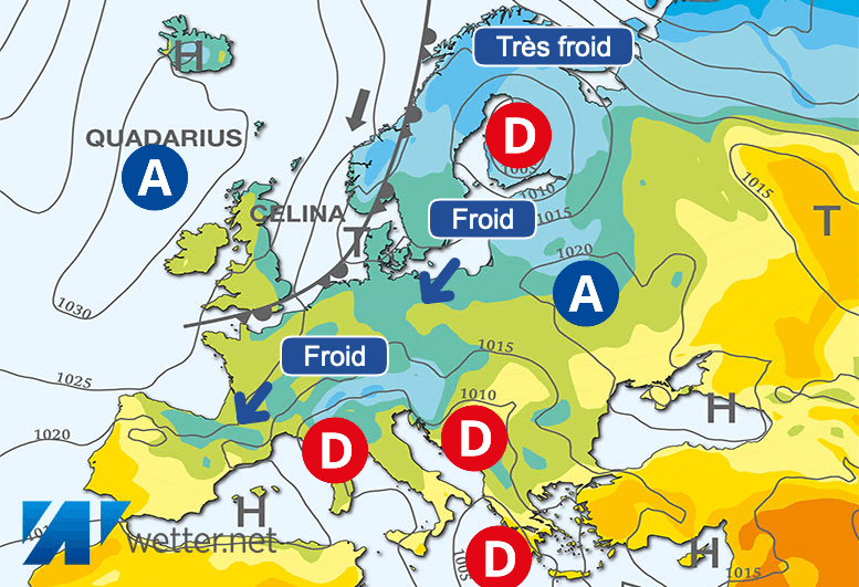 Carte de prévisions d'europe du Mardi 23 avril 2024
