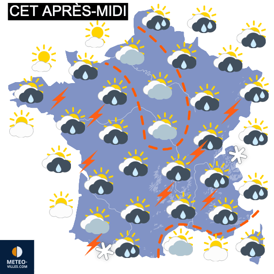 Des averses quotidiennes jusqu'à la fin du mois !