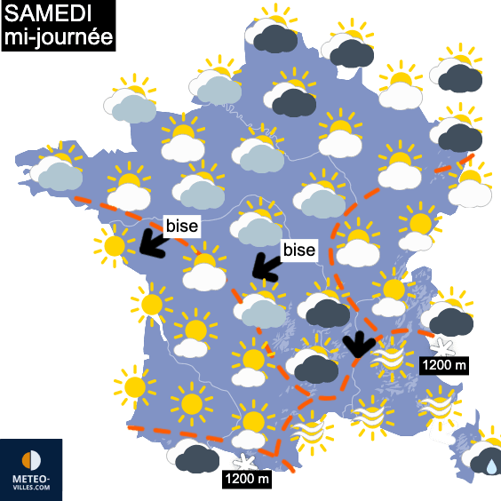 Plutôt froid, puis plus printanier