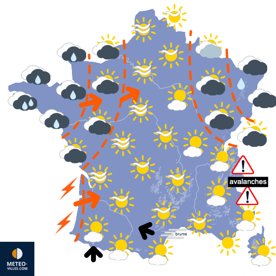 Retour des averses pour ce week-end de Pâques