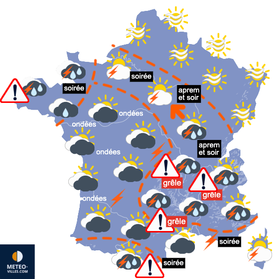 Retour des orages avant un week-end plus agréable