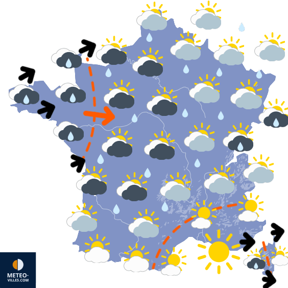 Vague orageuse méridionale à surveiller dimanche