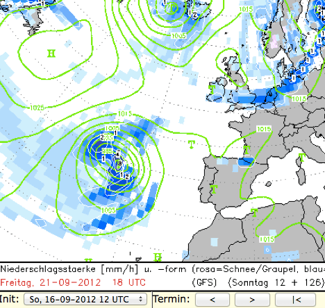 Image d'illustration pour Le cyclone Nadine arrive sur les Açores et perturbe les prévisions météo en Europe