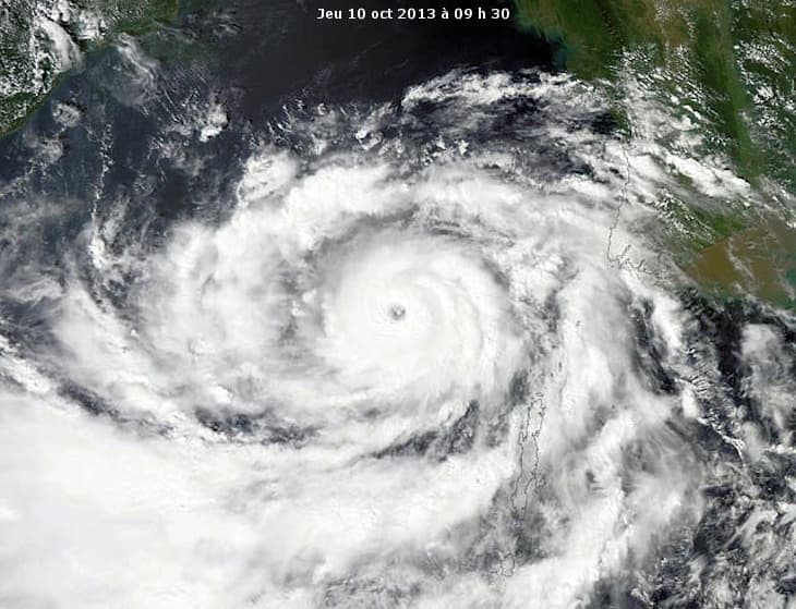 Image d'illustration pour Cyclone très intense Phailin (Inde)
