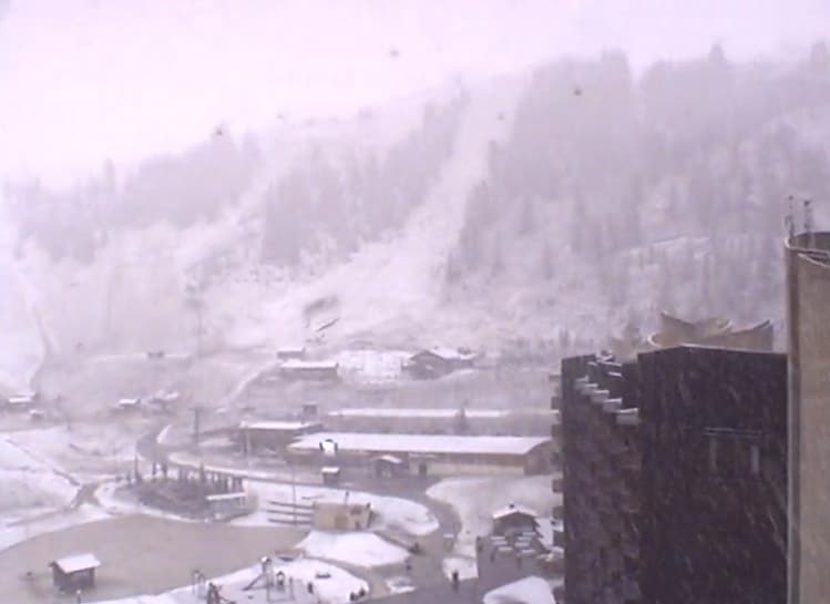 Neige à la Plagne vendredi 31 août 2012