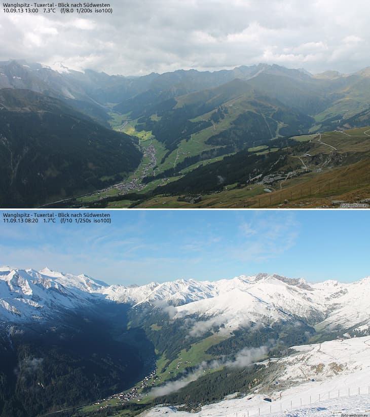 Image d'illustration pour Neige sur les Alpes Centrales