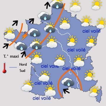 Progressivement plus frais et plus menaçant