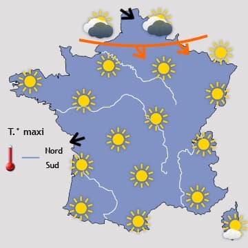Week-end assez nuageux au Nord et agréable au Sud