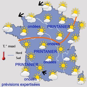 Lent retour du froid sur la moitié Nord